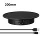 200mm black Suede