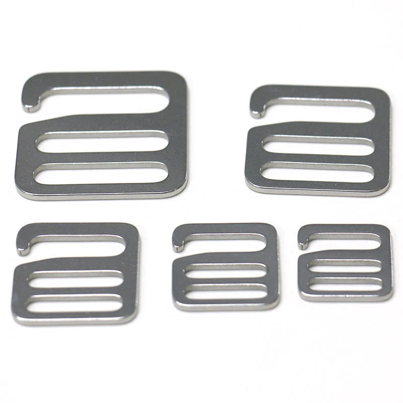Description Picture 2 of itemStainless Steel Adjuster Square Buckle Center Bar 6 Shape Hook Clasp for DIY Leather Craft Bag Strap Webbing Parts Accessories