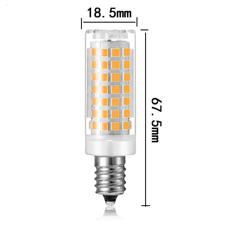 Description Picture 4 of itemMini E14 LED Lamp 5W 7W 9W 12W 15W 18W AC 220V 230V LED Corn Bulb SMD2835 360 Beam Angle Replace Halogen Chandelier Lights
