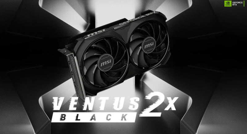 Description Picture 3 of itemOriginal Msi GeForce RTX 4060 VENTUS 2X BLACK 8G OC Computer Graphics Card 550W Esports Game Dual Fan Graphics Card