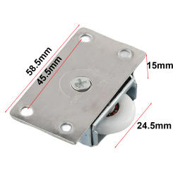 *1 Set* Door* Rollers* Stainless* Steel Sliding Door Wheel Cabinet Nylon Pulley Hanging Wheel For Wardrobe Furniture Hardware