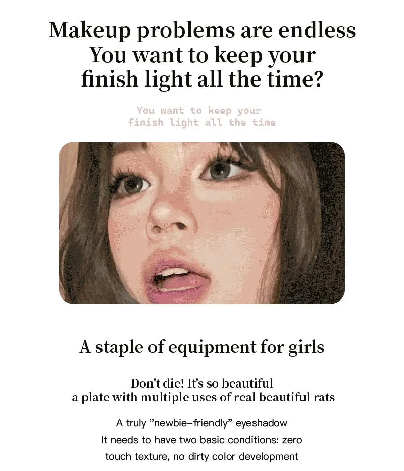 Description Picture 5 of itemPurple Glitter Eye Shadow Metallic Smoky Highgloss Eyeshadow Palette Matte Pearl Shinny Earth Grey Multicolor Eye Makeup