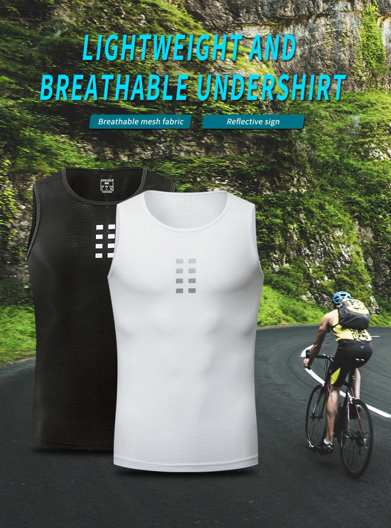 Description Picture 3 of itemWOSAWE Cycling Jersey Sleeveless Cycling Base Layer MTB Bike Sports Shirt Underwear Racing Bicycle Jersey Shirt Undershirt