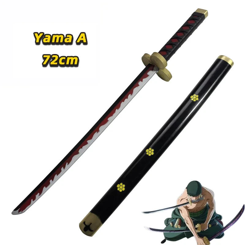 Description Picture 6 of item72cm Anime Cosplay Roronoa Zoro Katana Sword PU Trafalgar Law Sword Role Playing Aki Mizu Samurai Weapon Party boy Gifts model