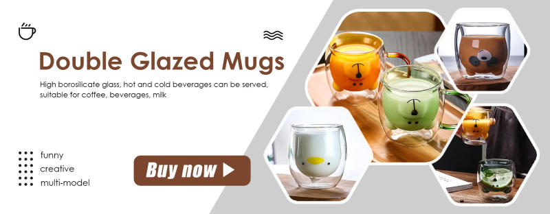 Description Picture 2 of item320ML Creative Cute Bear Coffee Mug  with Straw Transparent Cup Beer Milk Coffee Water Cups Wholesale Glass Drinkware Mug Set