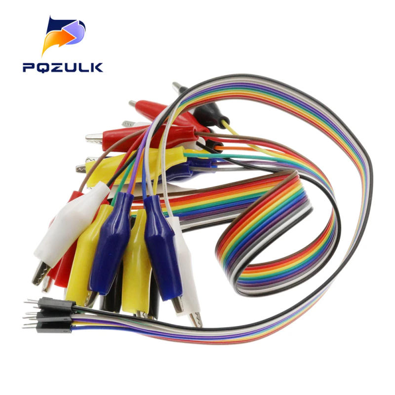 Description Picture 6 of item1PCS Alligator Test Clip to Male Wire Jumper Cable Bundle Wire Length 20CM 30CM Medium Crocodile Clip 47mm