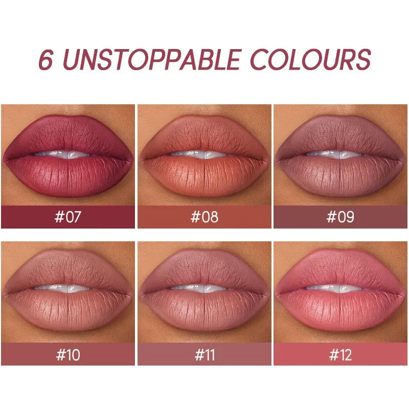 Description Picture 6 of itemMatte Lipstick&lip Liner Set 12Colors Waterproof Lip Liner High Pigmented Lasting Lip Gloss 2 in 1 Lipstick Set Makeup Cosmetics