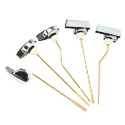 Universal Zinc Alloy Copper Toilet Handle Side Mount or Front Mount Toilet Tank Flush Lever Handle Replacement for Toilet Tank