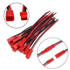 20pcs 10CM   Male&Female Connector JST Plug Cable  DIY 2 Pin Connectors Terminals