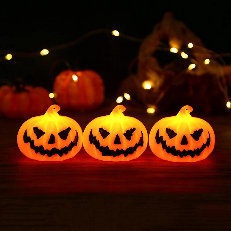 Description Picture 3 of itemHalloween LED Pumpkin 3D Lantern Fairy Lights Battery Power, Lighting Decoration for Halloween Easter Garden Houses Decor