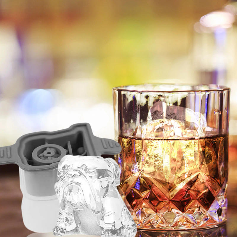 Description Picture 6 of itemBulldog Shape Chocolate Cake Mould Tray Ice Cream DIY Tool 3D Ice Cube Maker Whiskey Wine Cocktail Silicone Mold Party Supplies