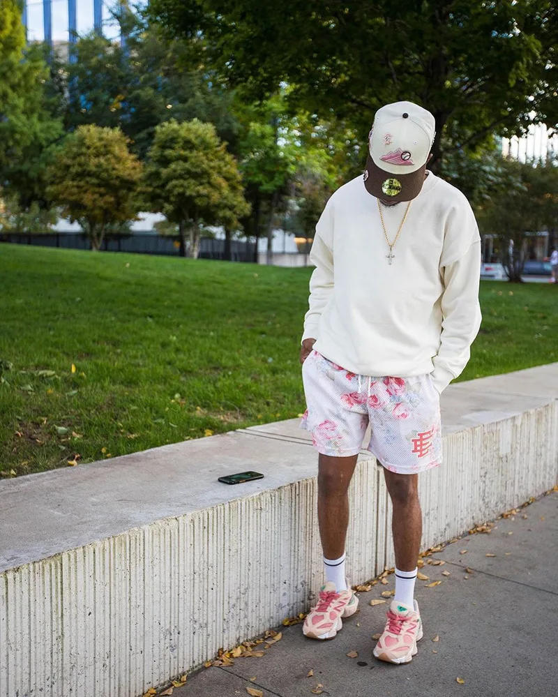 Description Picture 3 of itemEric Emanuel  men's shorts summer sports shorts training quick-drying casual ropa festival gym workout mesh shorts men ee shorts