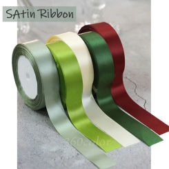 Satin Ribbon 25yards 6mm - 50mm Glitter Gold Sash Gift Wrap Bows for Crafts DIY Halloween Christmas Wedding Party Decoration