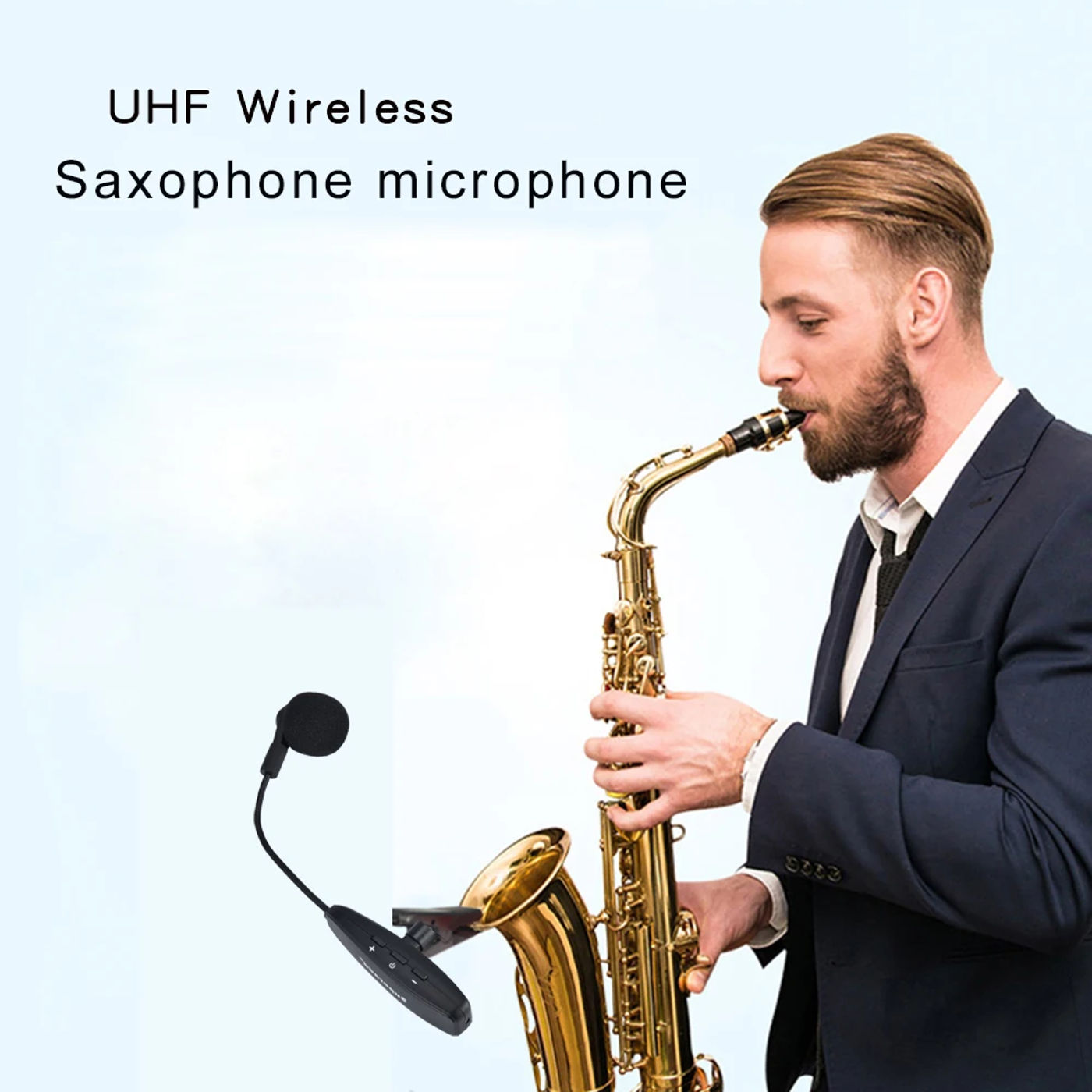 Description Picture 3 of itemWireless Instruments Pickup Pmplifier UHF 2.4G Microphone Wireless Receiver Transmitter for Saxophone Trumpet Horn Tuba flute