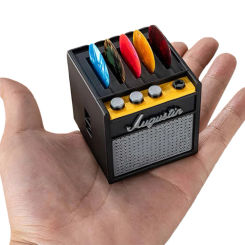 Guitar Picks Holder Plectrum Holder Amp Speaker Guitar Pick Holder Retro Guitar Amp Model for Musicians and Guitar Players