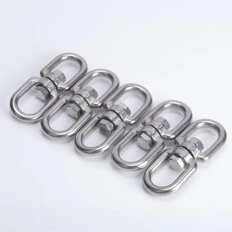 Description Picture 5 of item1Pcs Eye Connectors 8 Ring Hook 304 Stainless Steel M4 M5 M6 M8 Marine Anchor Swivel Universal 4mm 5mm 6mm 8mm Carabiner Clasp