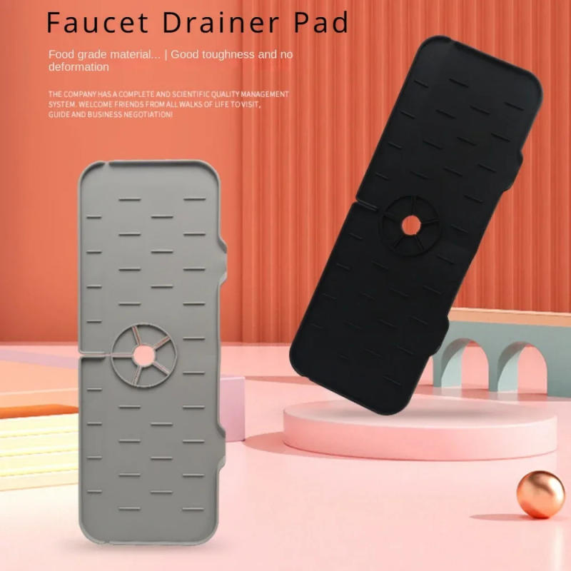 Description Picture 3 of itemSilicone Mat Gourmet Faucet Kitchen Accessory Home Appliance Sponge Rack Kitchens Accessories Kitchen Sink Splash Guard for You