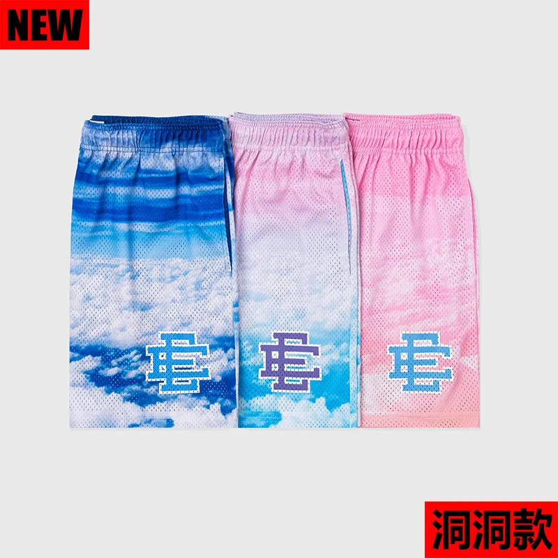 Description Picture 3 of itemEric Emanuel EE Basic Short NEW YORK CITY SKYLINE New summer men's casual shorts fitness sports shorts workout mesh shorts men