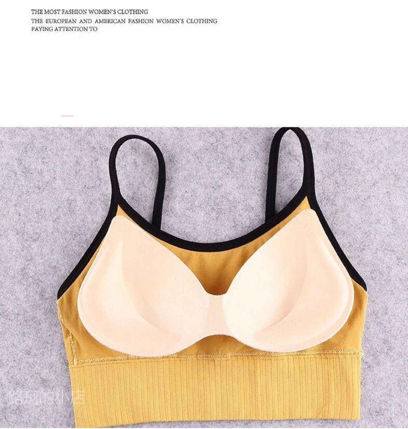 Description Picture 5 of itemNew Sports Bra For Women Gym Sexy Crop Top Bra Women Cotton Underwear Soft Comfort Tube Tops Female Brassiere Tops For Girls