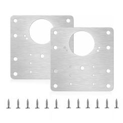 Repair Kit Hinge Plate Stainless Steel 2/4/10 Pcs 9cm*9cm Drawer Fixing Screws For Cabinet Rust Resistant Practical