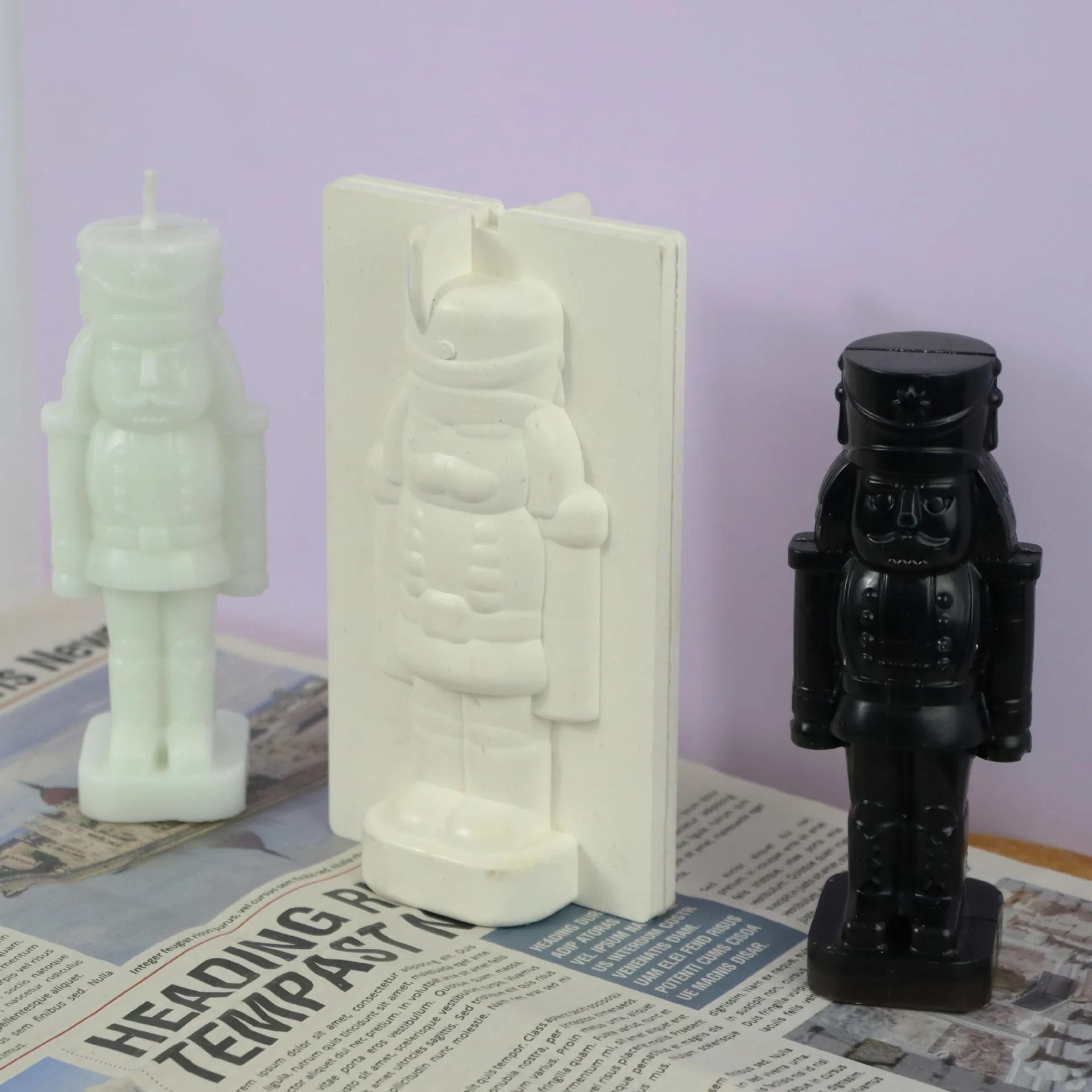 Description Picture 6 of itemWalnut Soldier Candle Silicone Mold DIY Portrait Aromatic Soap Candle Making Epoxy Plaster Ice Cream Mold Gifts Craft Home Decor