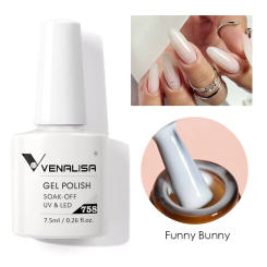 Venalisa Milky White Jelly Color Earth Brown Collection Nail Gel Polish Soak Off UV LED Gel Varnish Full Coverage Nail Manicure