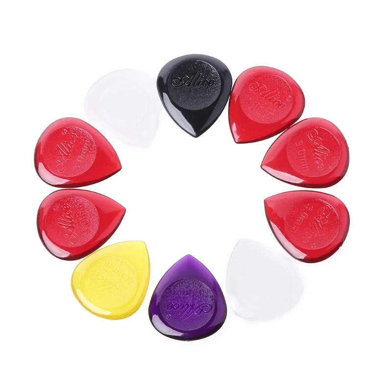 Description Picture 2 of item10PCS Alice Acoustic Electric Guitar Bass Picks Plectrums Small Size 1 Mm 2mm 3mm