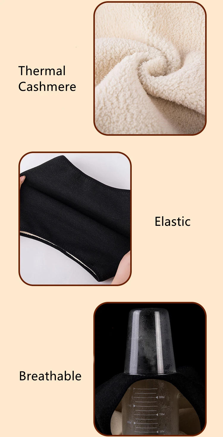 Description Picture 5 of itemWinter Thicken Thermal Cashmere Waist Warmer Lumbar Support Belt Abdominal Stomach Protector Wrap Band Back Brace Kidney Binder