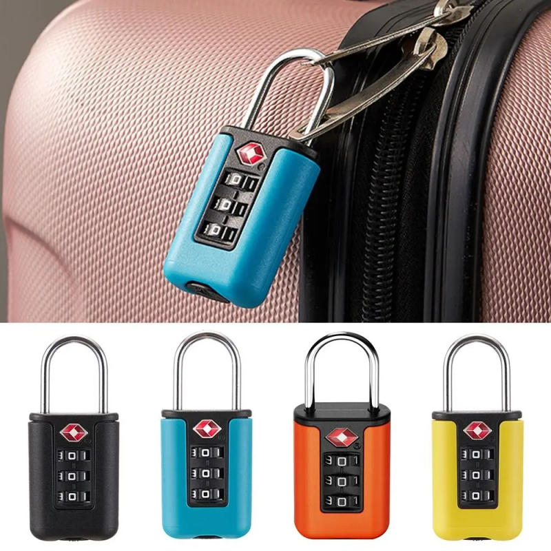 Description Picture 3 of itemCabinet Locker Security Tool Luggage Password Lock 3 Digit Combination Lock TSA Customs Code Lock Contrast Color Padlock