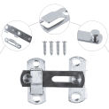 Stainless Steel Sliding Door Lock For Window Cabinet Fitting Hasp Latch Lock Strong Smart Light Easy to install