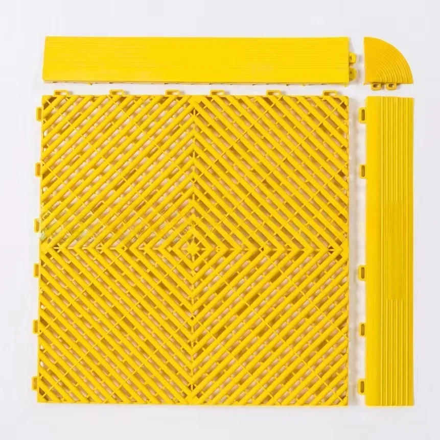 Description Picture 6 of item40x40cm Grille Floor Garage 4s Shop Car Wash E-sports Room Basement Interlock Splicing Drainage Pad Plastic Tile