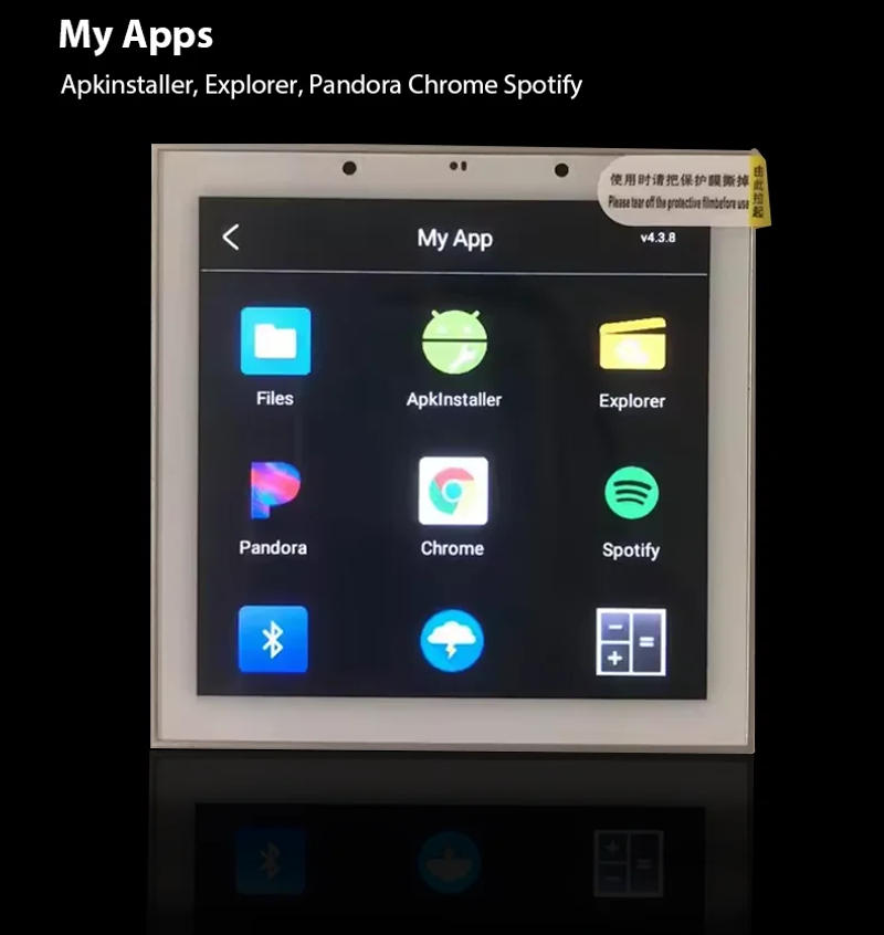 Description Picture 6 of itemJianshu Tuya Panel Controller Zigbee Gateway Hub Multifunction Smart Life Wall Amplifier Panel Background Music Touch Screen 4"