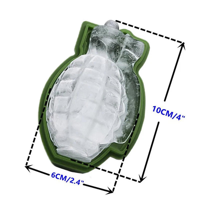 Description Picture 5 of item3D Grenade Shape Ice Cube Mold Ice Cream Maker Party Bar Drinks Silicone Trays Molds Kitchen Bar Tool kitchen gadgets icemaker