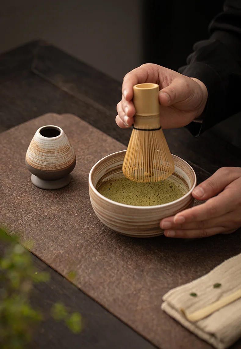 Description Picture 3 of item4PCS Japanese Matcha DIY Tea-Making Tools Bamboo Matcha Whisk Scoop Bowl Tea Whisk Brush Suits Ceremony Accessories