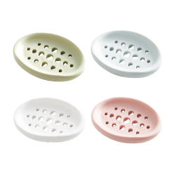 Portable Soap Dish Box Soap Tray with Drain Hole for Bathroom Camping Shower