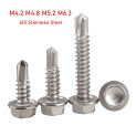 410 Stainless Steel Drilling Self-Tapping Screws Hex Head Dovetail Screws M4.2 M4.8 M5.2 M6.3