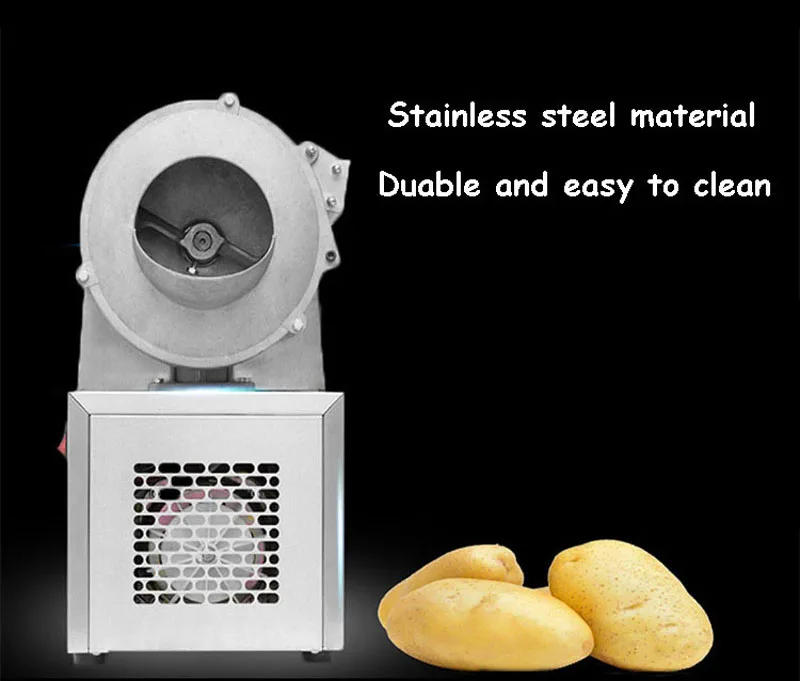 Description Picture 6 of item240W Electric Vegetable Cutter Commercial Automatic Fruit Vegetable Cutter Machine For Slicer Shredder Potato Radish