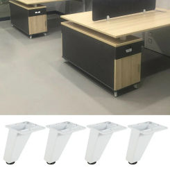 4Pcs 8cm Metal Furniture Leg Oblique Feet Sofa Bed Cabinet Table Chair Replacement Feet Sloping Feet