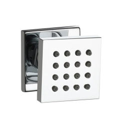 Square Body Rain Shower Spray Jets Bathroom Solid Brass Square Head Spray Nozzle Saving Water Massage Jet System