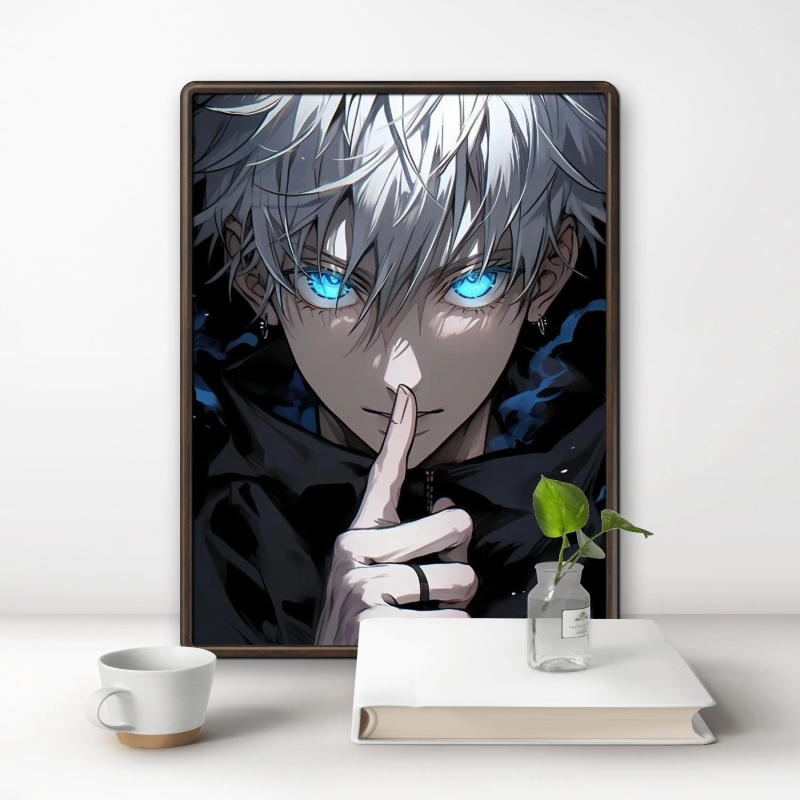 Description Picture 3 of itemAnime Jujutsu Kaisen Gojo Satoru Geto Suguru Diamond Embroidery Painting Cross Stitch Kits Picture Mosaic Craft Home Decor