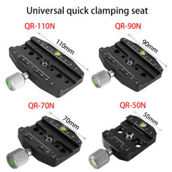 Aluminium 50mm/70mm/90mm/110mm Quick Release Clamp Tripod Ball Head Mount Clamp for Arca-Swiss Standard Camera Monopod