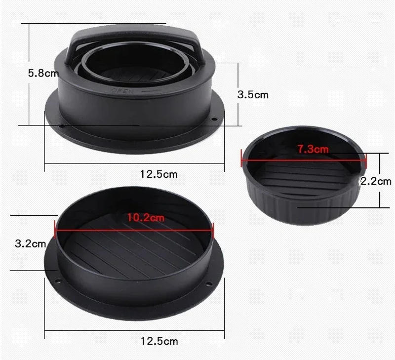 Description Picture 5 of itemHamburger Meat Press Maker ABS Round Shape Non-Stick Stuffed Burger Patties Beef Grill Pie Press Mould Maker Kitchen Accessories