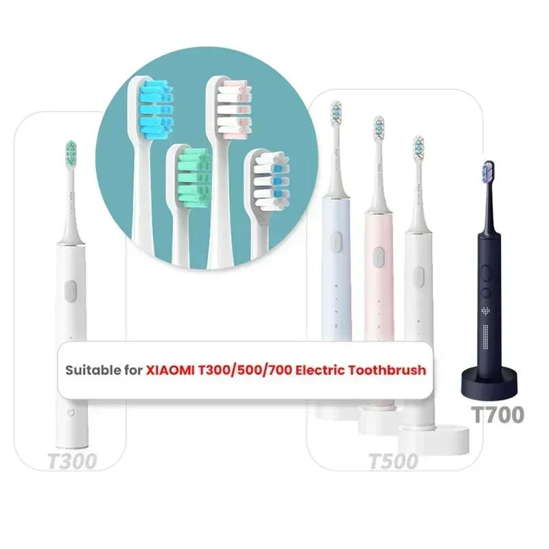 Description Picture 2 of itemReplacement Brush Heads For Xiaomi Mijia T300 T301 T500 T700 Sonic Electric Toothbrush Heads DuPont Soft Bristle Nozzles