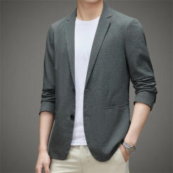 Men's Western-style Suit Jacket New 2024 Spring/autumn Collection Casual Business Fashionable Wear For Middle-aged Men