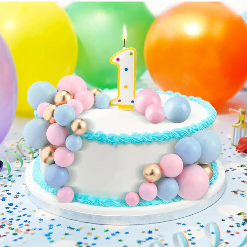 Description Picture 5 of item108Pcs Balls Cake Topper Balloons Cupcake Topper DIY Cake Insert Topper Foam Cake Balls Baking Decoration for Wedding Birthday