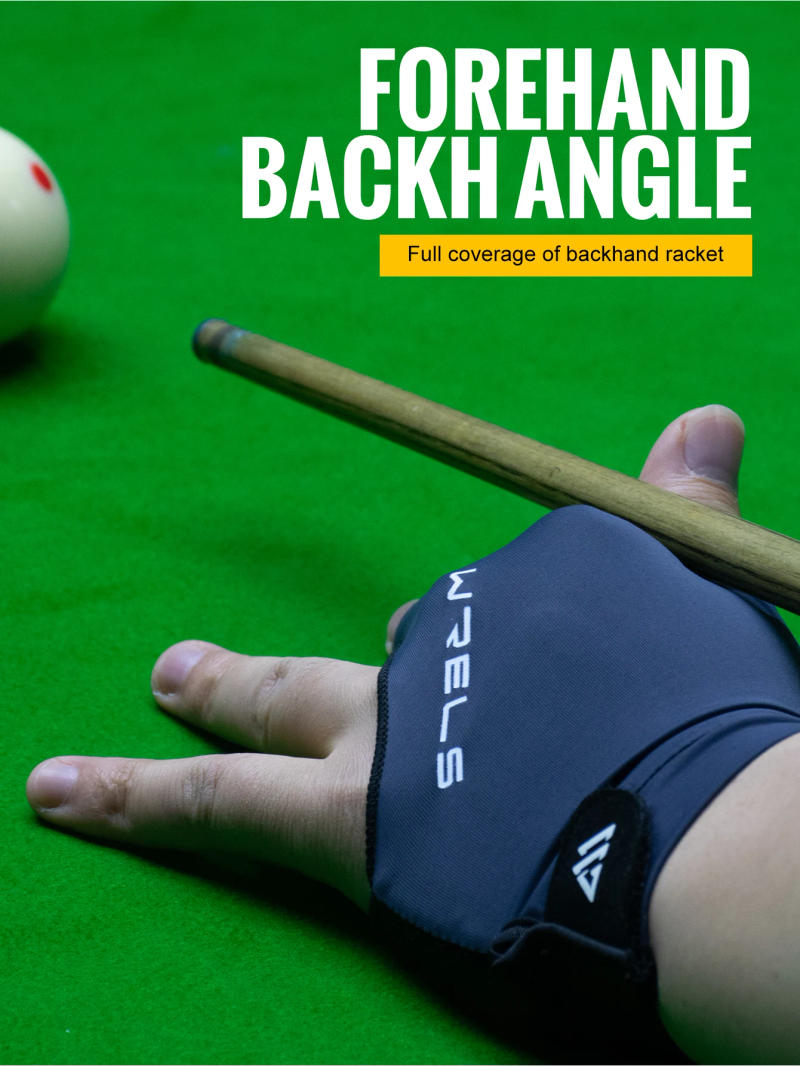 Description Picture 4 of itemWRELS 1pc Billiards Glove Breathable Sweat-Wicking Anti-Slip Adjustable Billiard Cue Glove 3 Finger Elastic Snooker Pool Glove