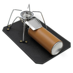 Camp Vegetable Tanned Leather For SOTO ST310 Stove Handmade Pedestal Pad CB Can Cover Leather Outdoor Camping Cooking Accessory