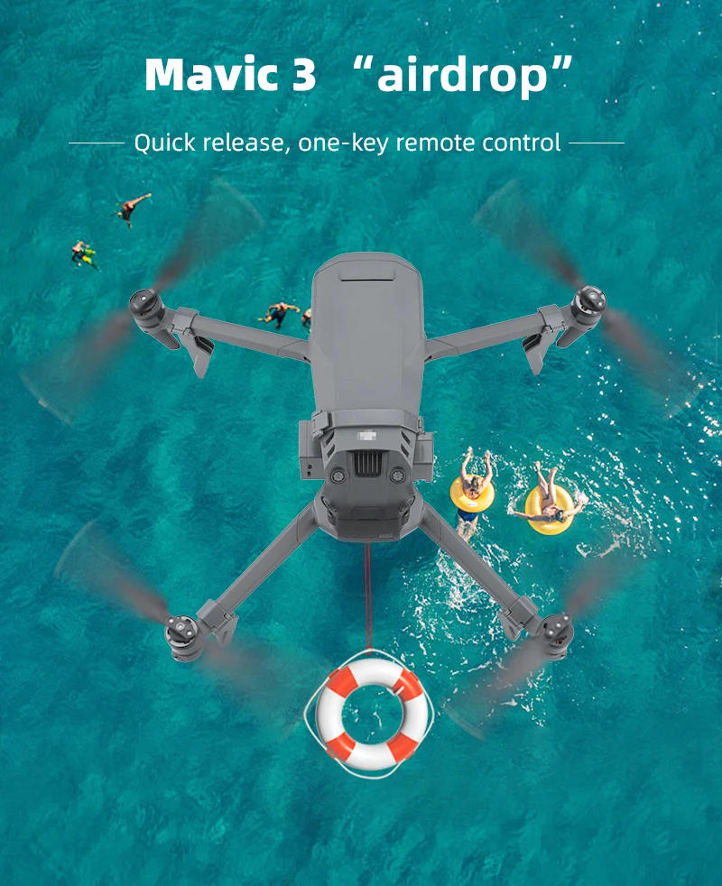 Description Picture 4 of itemAirdrop System Thrower for DJI MAVIC 3/2/AIR 2/2S/PRO Drone Fishing Bait Delivery Parabolic Airdrop System Quadcopter Accessory