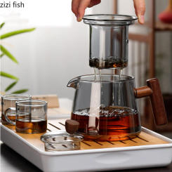 Transparent Glass Teapot High Temperature Resistance Teapot Teacup Kettle Home Tea Set Tea Infuser Tea Making Tools Tea Utensils