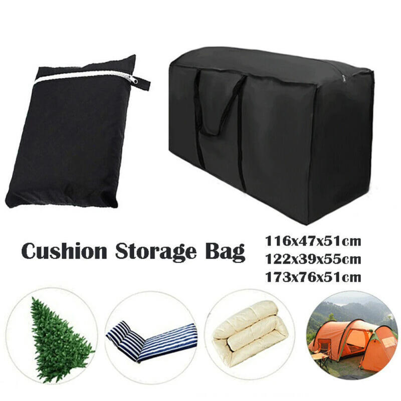 Description Picture 6 of itemGarden Furniture Cushion Storage Bag Waterproof Anti-UV Rectangle Rip Proof 210D Oxford Fabric Christmas Tree Storage Bag 1/2PCS